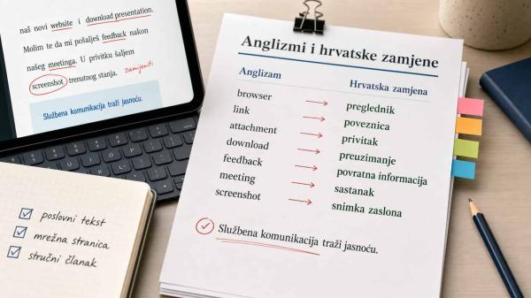 Najčešći anglizmi u hrvatskom jeziku – kada ih zamijeniti hrvatskim riječima?