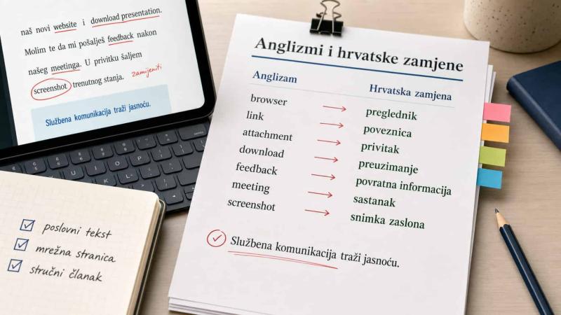 Najčešći anglizmi u hrvatskom jeziku – kada ih zamijeniti hrvatskim riječima?