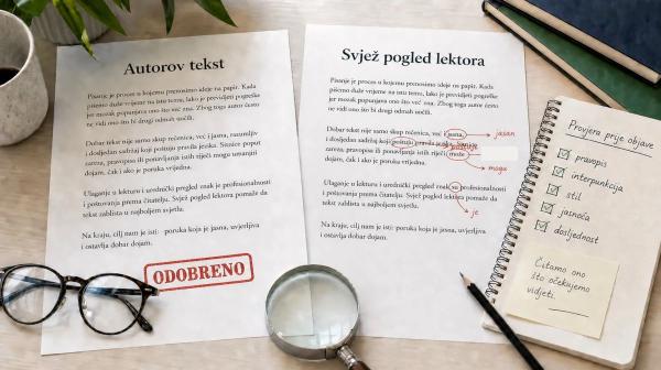 Vidi li autor vlastite pogreške ili je ipak potrebna lektura?