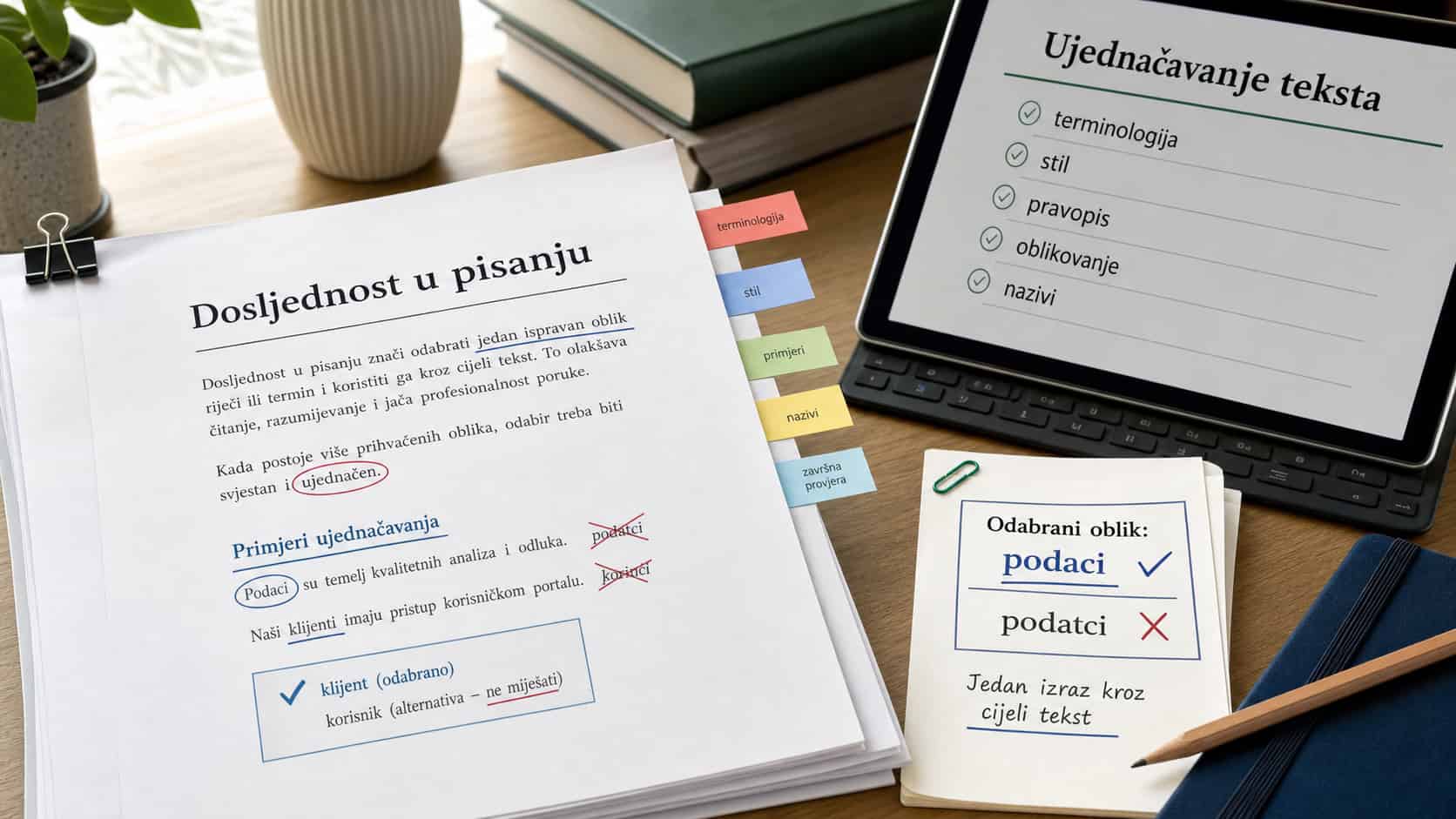 Za&scaron;to je dosljednost važna u pisanju?