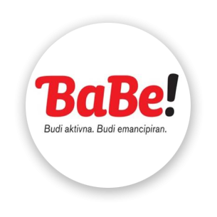 Udruga B.a.B.e. – Budi aktivna. Budi emancipirana. – logotip
